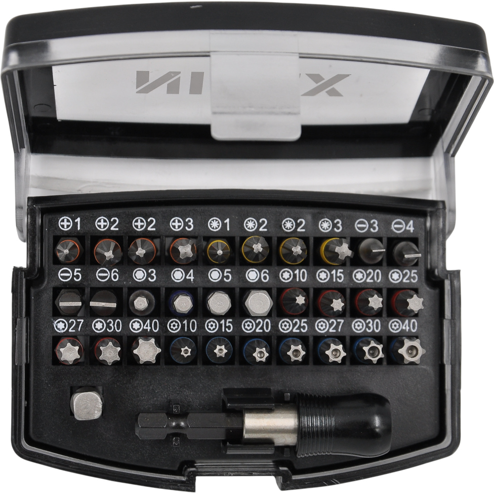 Набор бит NIREX Profi с магнитным адаптером в боксе 32 предмета NBS-32